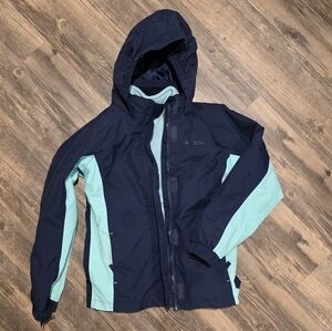Kids Navy and Aqua 3-in-1 Coat